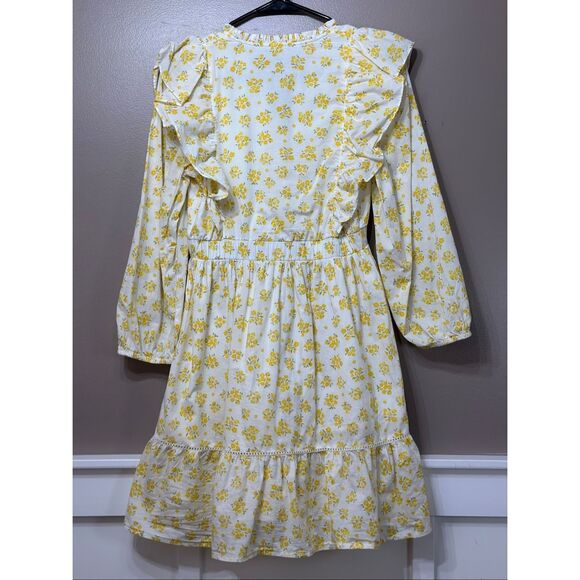 NWOT NOBODY'S CHILD Danielle Floral Cotton-Poplin Mini Cottagecore Dress 6US - Picture 13 of 14
